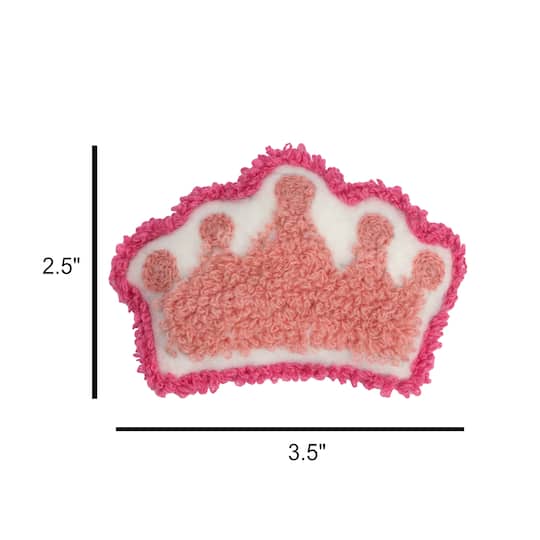 Pink Crown Filled Patch Embellishment by Celebrate It™